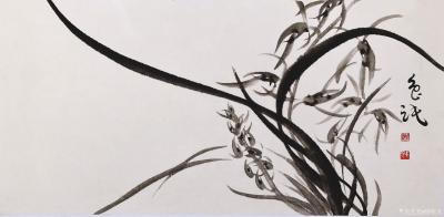 周牧天日记-周牧天国画兰花，36幅【图35】