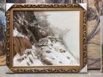 宋德发日志-水粉画荒野雪景作品一组，已经按客户要求装裱好准备发货【图2】