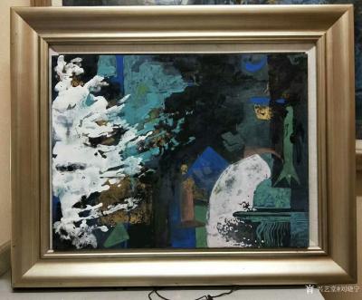 刘晓宁荣誉-我创作的第一张和第二张岩彩画，当代艺术，你不用看懂，有人懂就行了。
毕业了，短【图2】