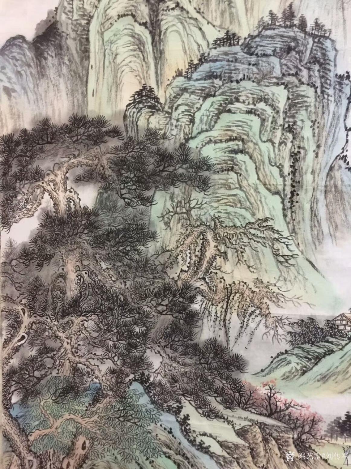 刘传军国画作品《绿水青山气象新》【图3】