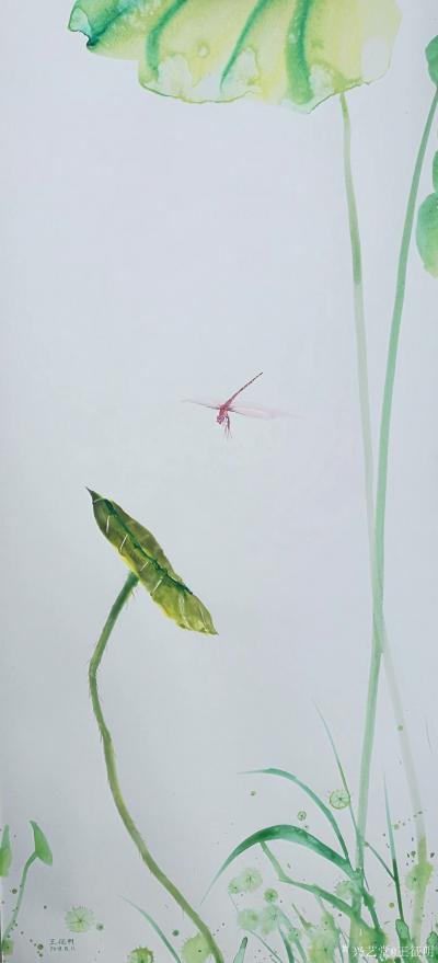 王征明日记-水意画积极和纯美的境界为中国画境界增添了新的内容，给人内心一阵清凉和积极的正能量【图1】