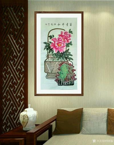 何跃起日记-国画牡丹近作，《花开富贵》，客户订单，晒图请欣赏【图1】