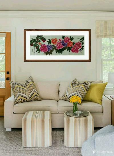 何跃起日记-国画牡丹近作，《花开富贵》，客户订单，晒图请欣赏【图2】