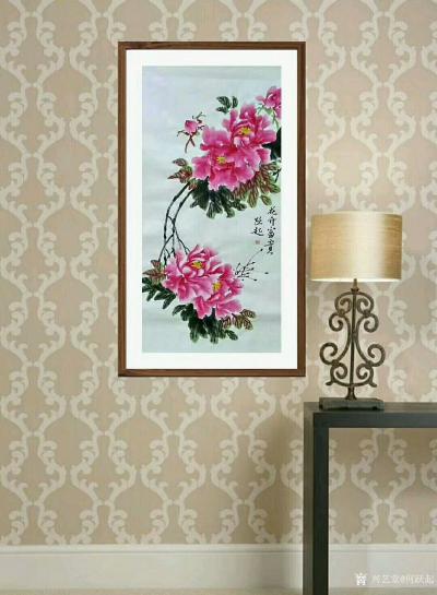 何跃起日记-国画牡丹近作，《花开富贵》，客户订单，晒图请欣赏【图3】