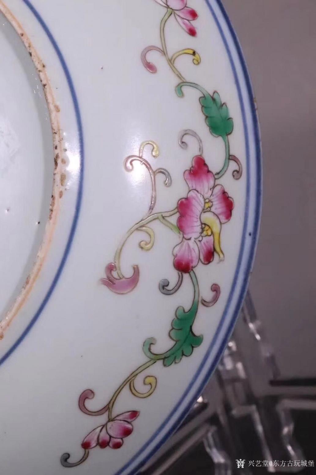 东方古玩城堡文玩杂项作品《清宣统.粉彩花鸟纹盘》【图3】