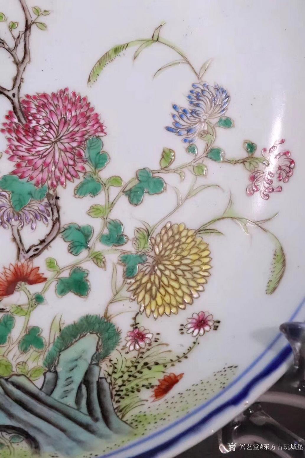 东方古玩城堡文玩杂项作品《清宣统.粉彩花鸟纹盘》【图5】