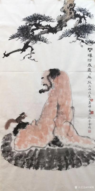 罗树辉生活-今天“三剑客”小型雅聚，一边听歌，一边踏着音乐的节奏与韵律，挥毫泼墨，不亦乐乎。【图8】