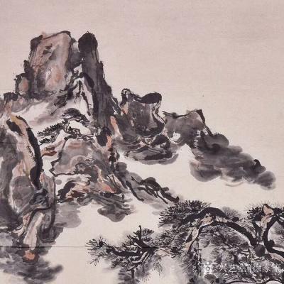 徐家康日记-一直不太敢画大写意山水，此幅六尺整纸画完后，心中也不甚有底。没成想得到乐泉老师鼓【图3】