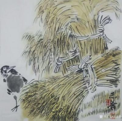 郭志普日记-《那年金秋割麦忙》，新作，晒图留念【图1】