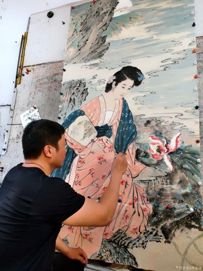 李亚南日记-月下赏荷图【图3】