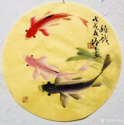 冯增木日记-加白粉画鱼，虽有粉子气，但试验一下未尝不可！《金玉满堂》《嬉戏》《风波传情》《鱼【图7】