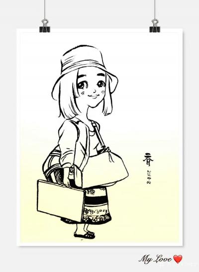 刘晓宁日记-雪小禅 | 素色年华 默守清欢
~~香香插画
在云朵提着雨水的黄昏，在一棵苦【图3】