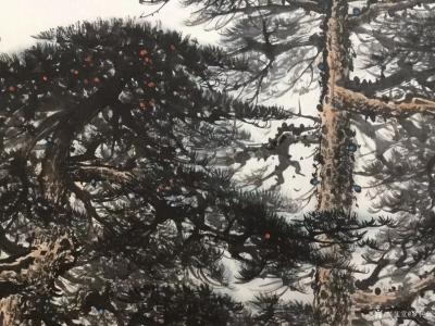 罗树辉日记-四尺整纸《一叶轻舟万里途》国画山水画近作【图2】