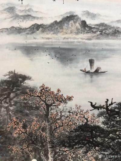 罗树辉日记-四尺整纸《一叶轻舟万里途》国画山水画近作【图7】