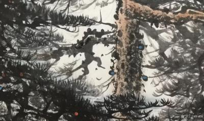 罗树辉日记-四尺整纸《一叶轻舟万里途》国画山水画近作【图8】