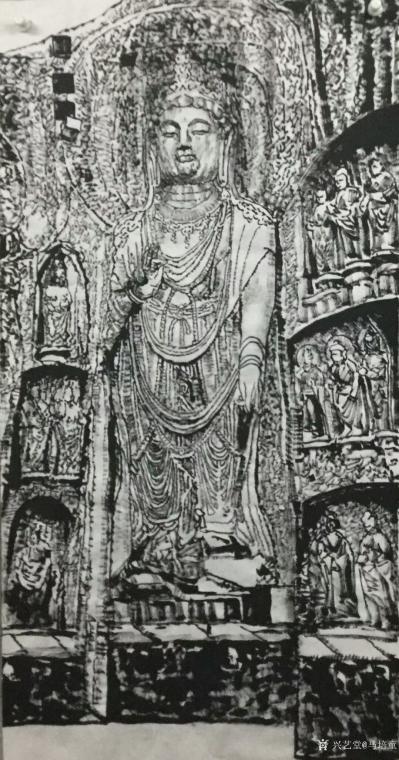 马培童日记-焦墨画技巧熟练，才具有技法的意义。
    焦墨画笔墨技法，并非只是肉眼看见的【图2】