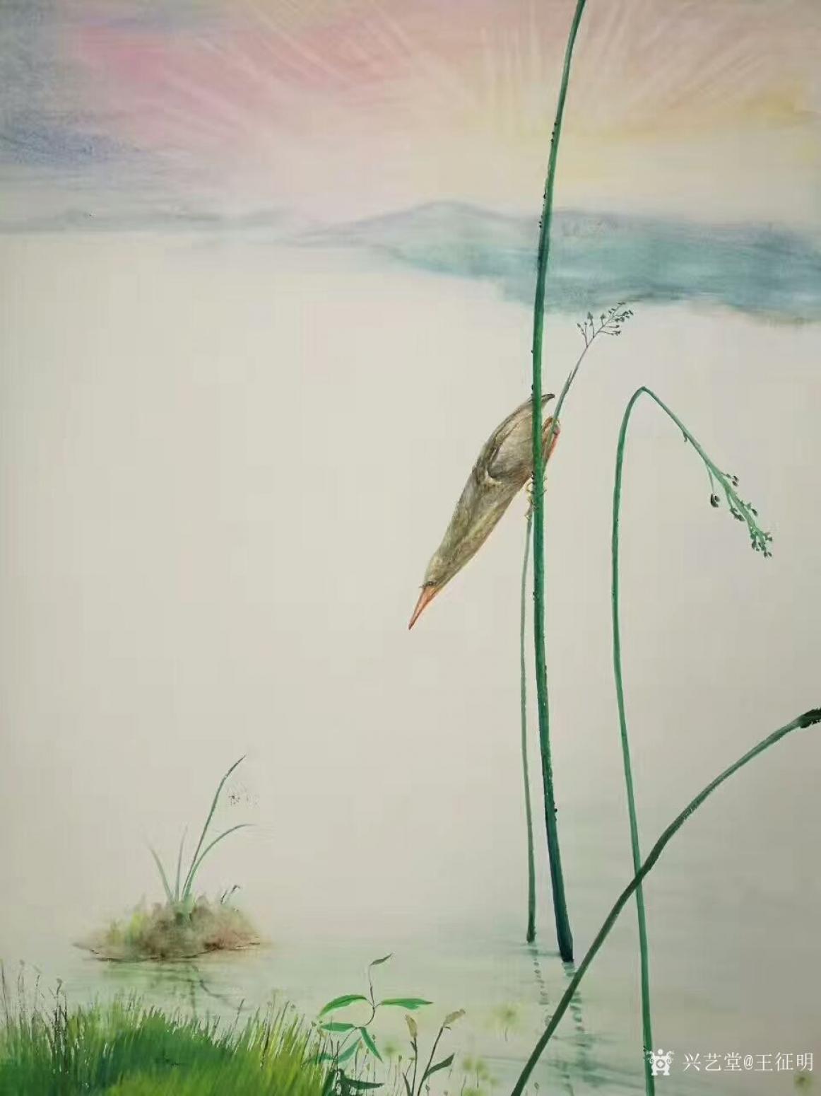 王征明油画作品《捕食》