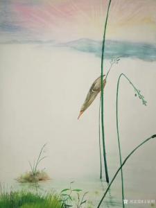 艺术品图片：艺术家王征明油画作品名称《捕食》议价