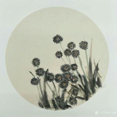 马卫巍日记-闲笔画点《野草》《牡丹》斗方60x60cm,…随喜结缘…【图2】