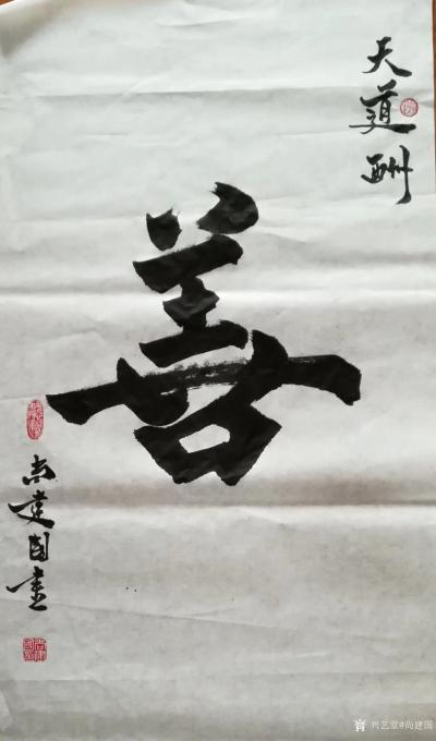 尚建国日记-书法作品《厚德载福》《大医为佛》《天道酬善》，请欣赏。——这世界：比我们优秀的人【图3】