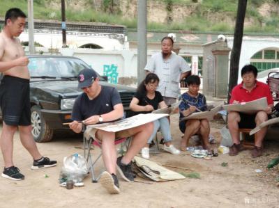 郑诚生活-陕北采风写生《榆林子洲青龙寺写生》。不通时，选择拐弯，心不快时，选择看淡;人生如【图5】