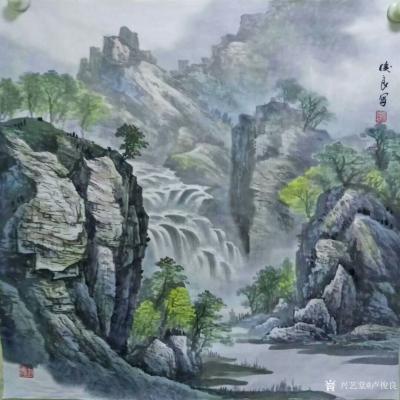 卢俊良日记-国画山水画《春风万里》尺寸100X220，《一江春水》尺寸100X220，斗方《【图3】
