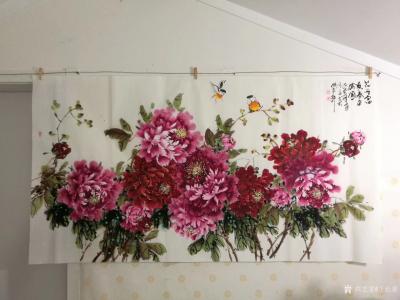 王长泉日记-朋友预定20幅，暂时画不出来，先发10幅有着。国画花鸟画牡丹《花开富贵》尺寸有6【图6】