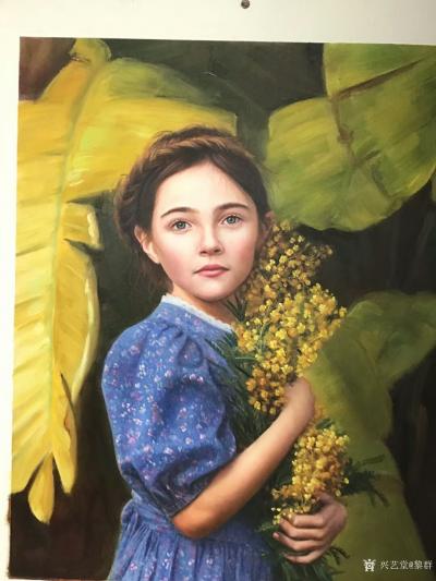 黎群日记-最近画的美女肖像，欢迎提供照片或本人到现场绘制【图4】