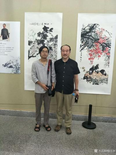 陈宏洲生活-有缘在陇中画院参观著名花鸟画大师祝焘老先生（86岁）及弟子著名书法家阴凤华女士，【图2】