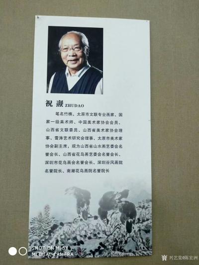 陈宏洲生活-有缘在陇中画院参观著名花鸟画大师祝焘老先生（86岁）及弟子著名书法家阴凤华女士，【图4】