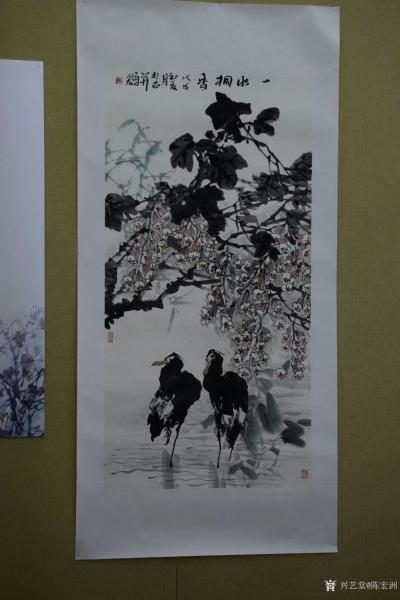陈宏洲生活-有缘在陇中画院参观著名花鸟画大师祝焘老先生（86岁）及弟子著名书法家阴凤华女士，【图7】