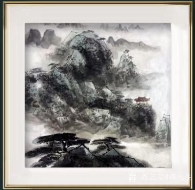 蒋元生日记-新作品展示《山泉》《山外青山楼外楼》《山水清音》。请欣赏【图1】