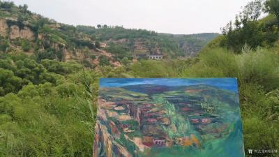 刘永铎日记-在陕北写生，天太热，像烤炉一样，蚊子又太多，还真是辛苦，分享几张油画写生作品。请【图3】