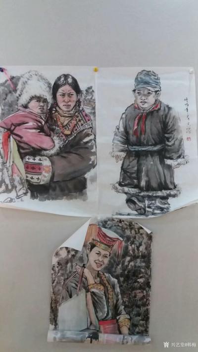 韩梅生活-山东省美术家协会2018人物画写生创作培训班，兆虬老师，刘翔鹏老师，冯超老师现场【图4】