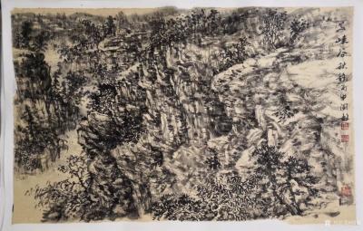 阎敏日记-写生作品《峡谷秋韵》。一个画家能够在自然中随处找到补给自己的供应点，不间断地从哪【图2】