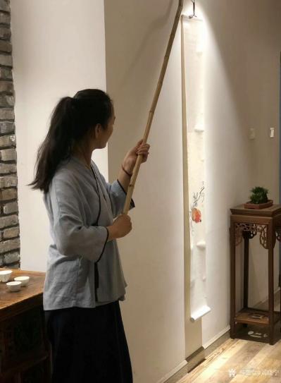 刘晓宁生活-金钩挂画，是古代雅集经常见到的，今天也参与了一下，煮茶，听琴，赏画，美好的小聚总【图4】