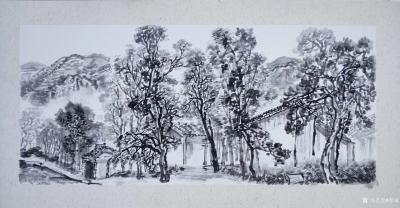 郑诚收藏-陕西国画院名家工作室在电视剧《年年岁岁事事红》拍攝基地采风写生继续进行中……【图6】