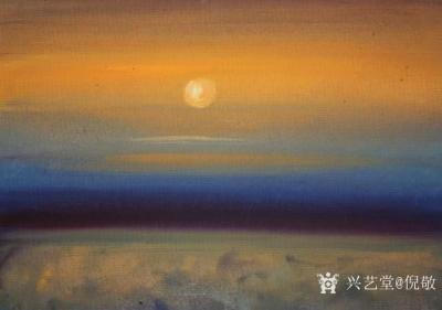 倪敬日记-水气朦胧，烟云雾罩，浑然一体，朝霞暮色，富于诗意……【图1】