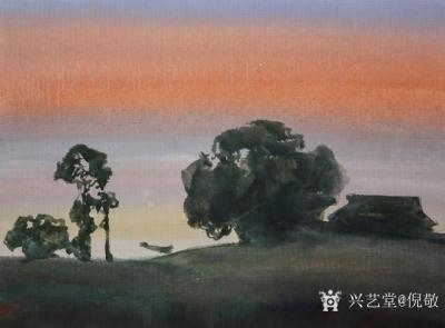 倪敬日记-水气朦胧，烟云雾罩，浑然一体，朝霞暮色，富于诗意……【图4】