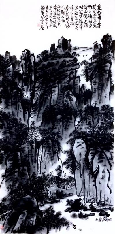 龚光万日记-《泉壑带茅茨，云霞生薜帷。
竹怜新雨后，山爱夕阳时。
闲鹭栖常早，秋花落更迟【图1】