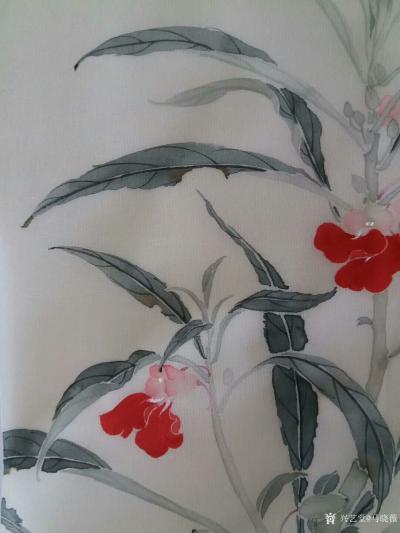 马晓薇日记-曲阑凤子花开后，捣入金盆瘦。银甲暂教除，染上春纤，一夜深红透。完成国画写生花卉作【图3】