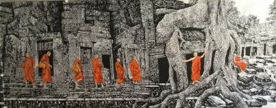 马培童日记-马培童焦墨工作室参加2018年第21届北京艺术博览会。2018北京艺术博览会(A【图5】