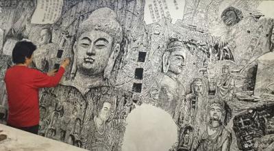 马培童日记-《焦墨结缘，私定终生》：焦墨一生为知己，甘愿相恋两相依。慕君黑白焦墨画，只珍相守【图3】