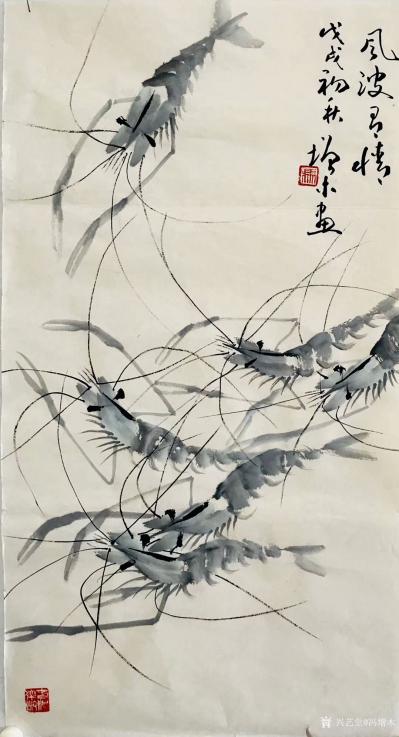 冯增木日记-近为休渔期，画几幅螃蟹大虾一娱。请欣赏【图3】