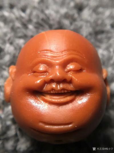 税小宁日记-1.9*2.0近正圆铁核精工巜十分开心》税小宁作品，开脸可爱喜庆，每个表情都不同【图7】