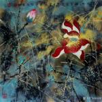 赵承锐日志-【赵承锐的水墨世界】彩墨作品《秋水新新醉花蔭》《春日》，尺寸【图1】