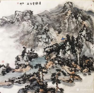 赵永利日记-《溪静云生石》，《春晓》，《登高放眼》，《水曲山如画，溪虚云傍花》，《野色笼寒雾【图1】