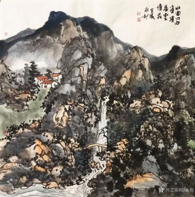 赵永利日记-《溪静云生石》，《春晓》，《登高放眼》，《水曲山如画，溪虚云傍花》，《野色笼寒雾【图4】