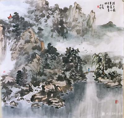 赵永利日记-《溪静云生石》，《春晓》，《登高放眼》，《水曲山如画，溪虚云傍花》，《野色笼寒雾【图5】