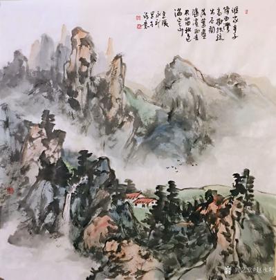 赵永利日记-《溪静云生石》，《春晓》，《登高放眼》，《水曲山如画，溪虚云傍花》，《野色笼寒雾【图7】